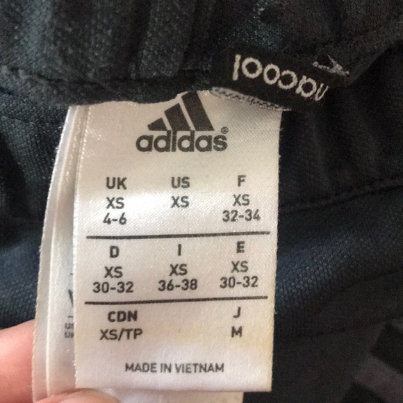 Grey three stripe adidas track pants - Picture 4 of 5